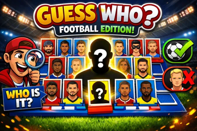 Professional Footballers - Guess Who Template