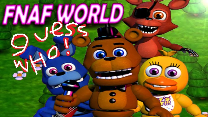 fnaf world guess who (update 1 characters) - Guess Who Template