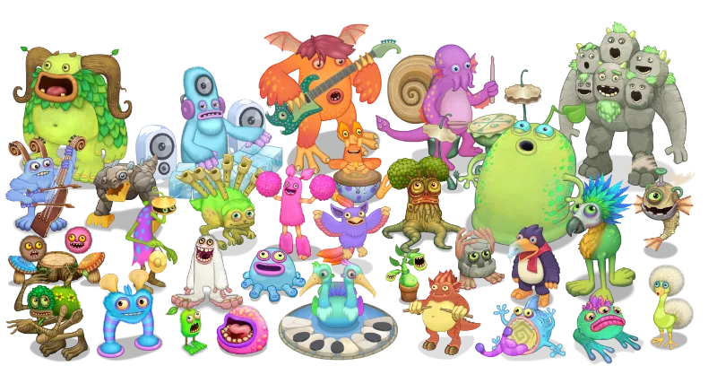 Natural Monsters - Guess Who Template