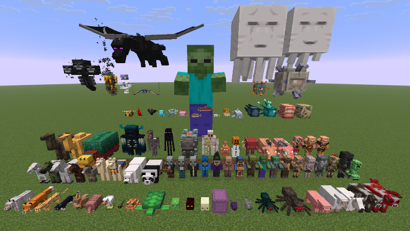 Minecraft Mobs - Guess Who Template