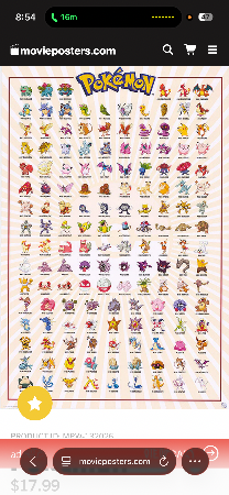 Gen 1 pokemon - Guess Who Template