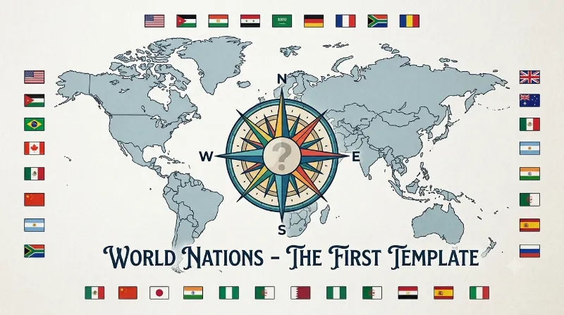 World countries 1 - Guess Who Template