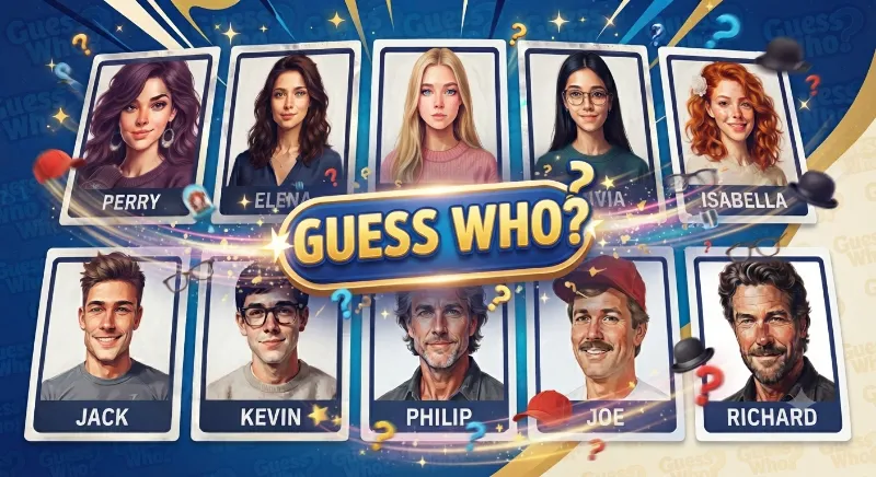Guess who with Perry - Guess Who Template