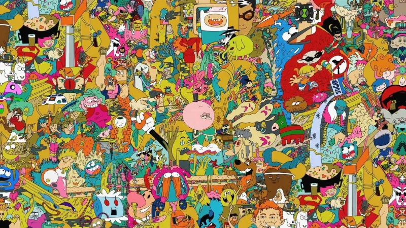 Animated TV Show Characters - Guess Who Template