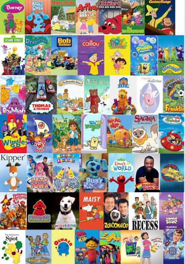 Children Show Characters - Guess Who Template